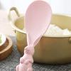 Cuchara de Arroz Vertical Antiadherente Cocina Vajilla Paja de Trigo Lindo Conejo Conejo Cuchara de Arroz Japonesa Pala de Arroz de Pie