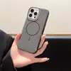 Capa Magnética de Cor Sólida com Glitter para Celular Apple 16E iphone15ProMax Capa Protetora Totalmente Integrada