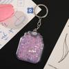 Novo óleo luminoso em areia movediça goo cartão tijolo com luz areia movediça mahjong goo placa DIY adesivo chaveiro fábrica outlet