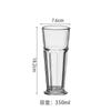 Copo de suco de vidro Gibraltar espesso estilo ins copo Colin copo de chá copo para bebida fria copo octogonal copo de água