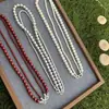 Collar de Perlas Shijia de Doble Capa Lujo Ligero de Gama Alta Elegante para Mujer Diseño de Nicho Colgante Desmontable Versátil