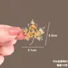 Broche Zodiaco Oveja Lujo Ligero Gama Alta Vintage Flor de Perla Aleación, Broche de Moda con Pedrería para Chaquetas