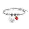 2025 Pulsera Tobillera de Acero de Titanio de Gama Alta Cadena Hueso de Serpiente Sin Decoloración Colgante Corazón Redondo Flor Colgante Colgante Pequeño Colgante