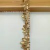 Adorno de Encaje Bordado Soluble en Agua con Hilo Dorado Estilo Chanel en Cuatro Colores, Encaje Bordado Hueco de Alta Resistencia para Ropa y Accesorios de Ropa Infantil, Adecuado para Comercio Transfronterizo