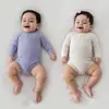 Macacão para Bebê Recém-Nascido Estilo Primavera e Outono, Roupa de Peça Única para Bebê, Macacão Triângulo para Bebê Recém-Nascido Primavera e Outono