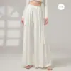 Pantalones de Danza Modernos para Mujer, Corte Holgado, Pierna Recta, con Cintas, Pantalones de Pierna Ancha para Uso Diario, Ropa de Práctica de Danza Clásica, Pantalones Largos de Danza