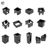 Accesorios para Equipo de Fitness Reductor Hueco de 45 a 40 Tubo Cuadrado de Plástico Funda Deslizante Funda de Aislamiento Funda Hueca Interior para Tubo Cuadrado Casquillo