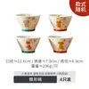 Tigela de Arroz Cerâmica Japonesa Doméstica Cor Esmalte Abaixo 5 Polegadas Tigela Cônica Alto Valor Desenho Animado Fofo Tigela de Sobremesa Atacado