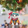 Nuevo Producto Transfronterizo Navidad Creativo Gatito Colgante para Coche Colgante para Mochila Coche Coche Espejo Retrovisor