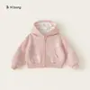 Ropa infantil Bangxuan, ropa de otoño para niños pequeños, chaqueta casual con cremallera para niñas, cárdigan para niños, abrigo con capucha para niños