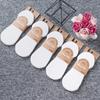Calcetines de verano para mujer, algodón fino, color helado combinado, sin costuras, estilo barco, absorbentes de sudor, transpirables, antideslizantes en el talón, calcetines invisibles