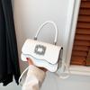 Bolso de hombro sencillo de estilo coreano, bolso cuadrado pequeño y sencillo de moda, bolso cruzado informal de viaje para primavera 2024.