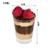 Tazas de Mousse Desechables Populares Transfronterizas, Copas de Vino, Vasos para Pudín, Vasos para Jugos, Copas de Helado de Plástico para Restaurantes