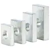 Tuerca Rectangular de Hierro Galvanizado, Tuerca Cuadrada, Tapa de Tornillo Cuadrada, Tuerca Cuadrada para Perfil de Aluminio, Tuerca Deslizante M3M4M8