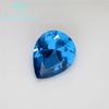 Preço de atacado de fábrica 5A em forma de pêra # 120 azul-esverdeado pontiagudo cristal pedra nua sintética pontiagudo fundo gota de água não. 120 Espinélio azul-esverdeado