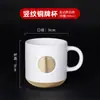 Caneca de Cerâmica Liling com Impressão de Logo e Gravação, Caneca Branca Pura, Caneca de Presente para Abertura de Empresa Promocional de Hotel Caixa de Presente