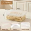 Caja de Plástico de Grado Alimenticio para Suplementos Alimenticios Lonchera Rectangular Transparente de Plástico Caja Sellada para Conservar Frescos Alimentos en el Refrigerador
