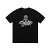 Camiseta de Manga Corta con Diseño de Serpiente y Planetas Envolventes de Moda para Mujer, Nueva Moda Verano 2025 Marca, Top de Algodón Puro con Hombros Normales