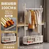 Perchero de pie para ropa de dormitorio, móvil, para uso doméstico, moderno y lujoso, perchero simple para ropa y sombreros