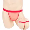 Ye Zimei AliExpress explosiones ropa interior sexy una generación de tanga transparente pantalones T de gasa transparentes para hombre