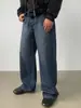 Ropa para Hombre Shanggu: Comercio Transfronterizo Japonés y Coreano Denim Exclusivo Marca de Moda Vintage Americano High Street Pantalones Casuales Rectos para Hombre