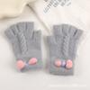 2025 Nuevos Guantes Bordados para Mujer Lindo Oso Sonriente de Dibujos Animados Otoño e Invierno Cálidos y a Prueba de Frío Agujas para Hombres y Mujeres