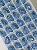 Cristal K9 Gota Grande Ponta Inferior Strass Acessórios para Joias DIY 10*14MM Strass Coloridos Super Brilhantes Acessórios para Presilhas de Cabelo
