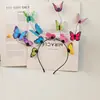 Amazon Cross-border Faixa de Cabelo Borboleta Anel de Cabelo Acessório de Cabeça Super Imortal Mori Imortal Noiva Faixa de Cabelo Casamento Grampo de Cabelo Borboleta