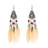 Pendientes de Borla para Turismo Yunnan Dali Lijiang Pendientes Largos Bohemia Distintivos Joyería con Colgante de Hoja para el Cabello