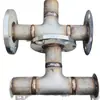 Tubo Flangeado Soldado 304 Flange Soldada de Três Vias 316L Flange de Aço Inoxidável Cabeças Grandes e Pequenas Flangeadas Soldadas