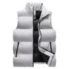 Colete de algodão penugem masculino outono e inverno colete masculino coreano moderno transfronteiriço plus size colete jaqueta para jovens e meia-idade