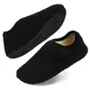 Pantuflas de algodón de felpa para el hogar, de temporada otoño e invierno, para hombre y mujer, de punta cerrada, antideslizantes, suela gruesa, de felpa, cálidas para interior, de algodón para maternidad, para comercio exterior