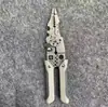 Alicates pelacables de acero inoxidable multifuncionales para electricista de 9 pulgadas, pinza de corte, pinza de sujeción, tijera cortacables, cortacables de tornillo, pinzas para enrollar cable, pinzas para dividir cable