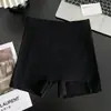 Pantalones Cortos de Seguridad Doble Capa Anti-Exposición para Mujer, de Cintura Alta, Seda de Hielo, Sin Costuras, Transpirables, Entrepierna de Algodón Puro, Versátiles para Faldas, Pantalones Base