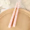 Vela Europeia Estampada de Haste Longa 25cm Atacado Casa Jantar Romântico à Luz de Velas Feriado Casamento Vela Sem Fumaça Transfronteiriça