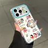 Funda para Teléfono Compañero de Juegos de Crayon Shin-Chan Adecuada para Apple 17/16Pro Nicho Anti-Caídas Iphone15/14P Diseño Simple