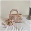 Bolsa de Mão Bordada em Losangos de Alto Padrão, Bolsa de Ombro Transversal Estilo Chanel da Moda, Bolsa Quadrada Pequena de Luxo Leve para o Dia a Dia