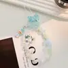 Colgante de Cuentas para Teléfono Móvil Rosa Femenino Súper Bonito Lazo Cadena de Cristal DIY Hecho a Mano Bolso Llave Colgante de Cuchara