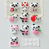 Panda de Fiesta Dibujo Animado Pequeños Accesorios de Resina Hechos a Mano DIY Pegamento de Crema Pinzas para el Cabello Accesorios para el Cabello Accesorios de Decoración para Guantes Materiales