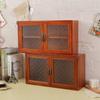 Madera Maciza Retro Taza de Agua para Cosméticos Flor Begonia Caja Ciega Gabinete de Almacenamiento Vitrina Caja de Almacenamiento Cocina Doble Puerta