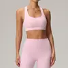 Otoño Invierno Bloque de Color Transfronterizo Sujetador de Yoga para Mujer Antishock Reafirmante Cepillado Ropa Deportiva Secado Rápido Transpirable Fitness Moldeador de Espalda
