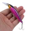 Señuelo Minnow Flotante Set Láser Largo Alcance Pesca Lubina Caballa Cebo Boca Torcida Lengua Larga Corriente Cebo Falso Pesca Salvaje