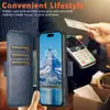 Funda de piel para teléfono plegable Iphone18Promax con ranura para tarjeta, succión magnética, soporte de carga inalámbrica dos en uno