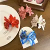 Pinza Lateral Dulce y Fresca Nuevo Doble Orquídea Tailandesa Adorno para el Cabello Peinado Pinza para el Pelo de Playa Vacaciones en Vivo para Mujeres