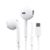 Auriculares intraaurales planos tipo C, adecuados para juegos, voz, subwoofer, control de línea estéreo, auriculares Huawei tipo C.