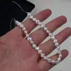Pulsera de 18 cm Producto Semi-terminado 6-7 mm Forma Irregular Barroca Perla de Agua Dulce Natural Perlas Sueltas Material para Manualidades DIY