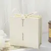 Caja de Empaque para Joyería, Caja de Almacenamiento de Joyería con Cinta en Forma de Libro, Caja de Exhibición para Anillo, Collar, Pendientes, Pulsera, Colgante
