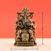 Adornos Chapados en Latón para Estatuas del Dios de la Riqueza Postura Sentada Mostrador de Tienda del Dios de la Riqueza Sala de Estar Pequeños Adornos Oficina Estatuas Hogar