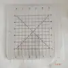 Régua de Patchwork para Costura DIY de Acrílico com Formato Vazado, Gabarito de Costura, Régua de Patchwork para Quilting, Ferramenta de Borda para Patchwork, Conjunto de 6 Peças