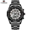 Dropshipping Reloj Mecánico Impermeable Totalmente Calado Automático Completo Para Hombre Reloj de Hombre Reloj con Correa de Acero Silencioso
